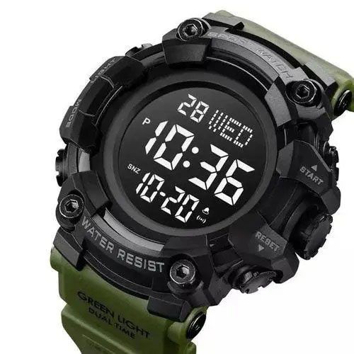 Часы наручные мужские SKMEI 1968AG ARMY GREEN, брендовые мужские часы, часы для мужчины. Цвет: зеленый