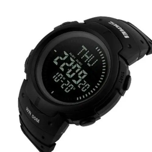 Часы наручные мужские SKMEI 1231BK, брендовые мужские часы, модные мужские часы. Цвет: черный