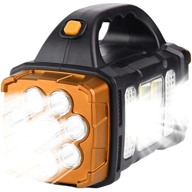 Фонарь кемпинговый с солнечной панелью и повербанком HB-1678-2х8LED-6COB, фонарь кемпинговый светодиодный