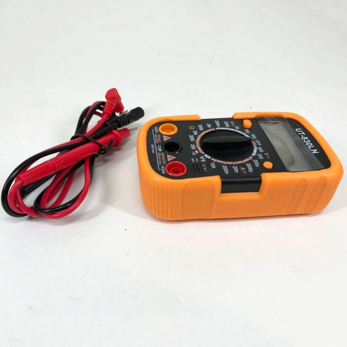 Мультиметр DT-830 LN с подсветкой и звуком ABaTap до 750 В Оранжевый, тестер для измерения напряжения