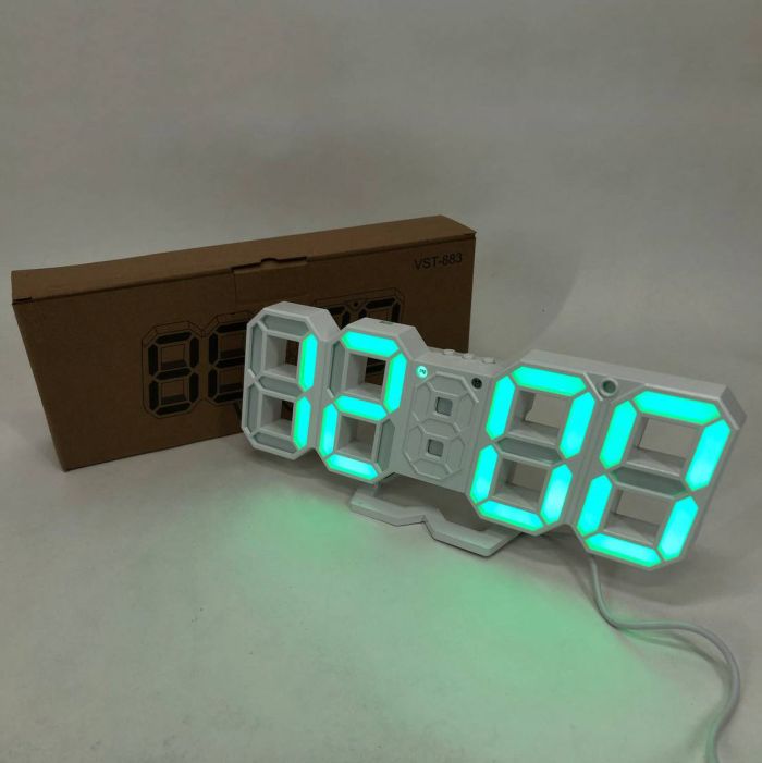 Часы настольные электронные VST-883 LED с будильником и термометром, умные настольные часы