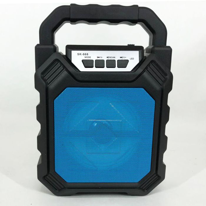 Беспроводная портативная Bluetooth колонка YF-668BT. Цвет: синий