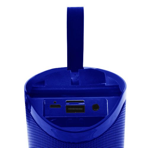 Портативная Bluetooth колонка TG169 с разноцветной подсветкой FM-радио 5Wx2. Цвет: синий