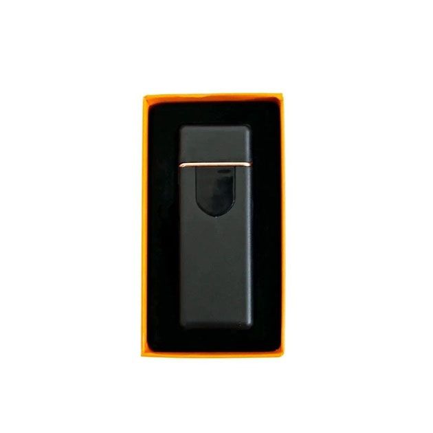 Электрозажигалка USB ZGP ABS, сенсорная зажигалка электрическая спиральная. Цвет: черный