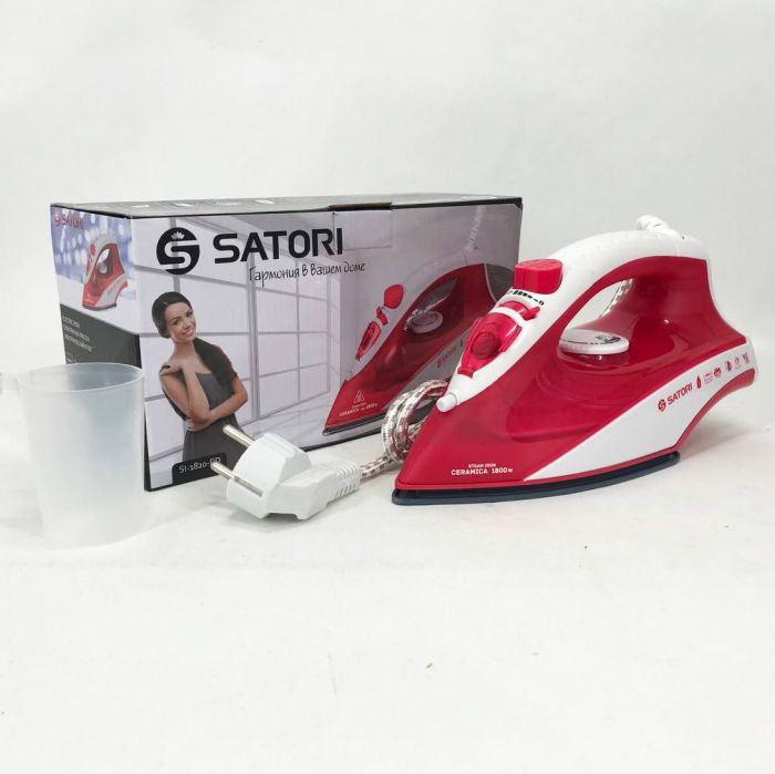 Утюг SATORI SI-1820-RD, паровой утюг отпариватель, профессиональный паровой утюг