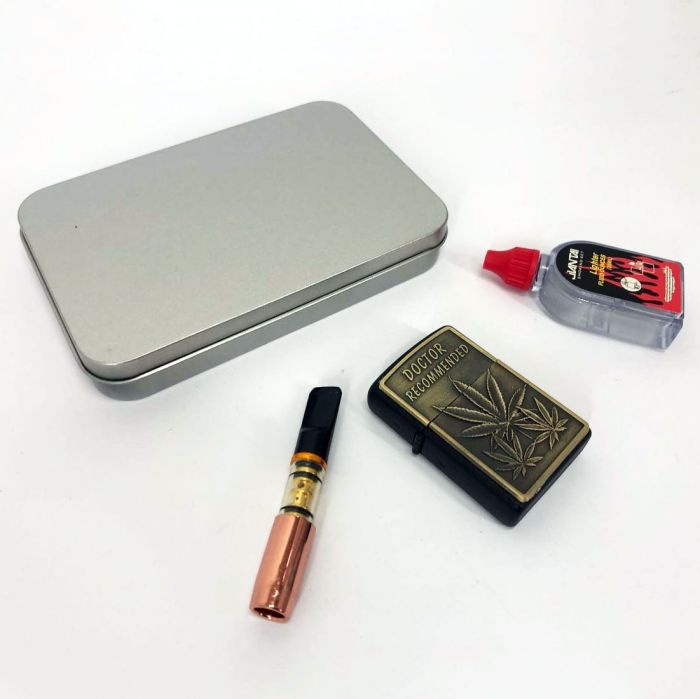 Зажигалка бензиновая в подарочной коробке N10, Зажигалки бензиновые, Подарочные зажигалки для курения