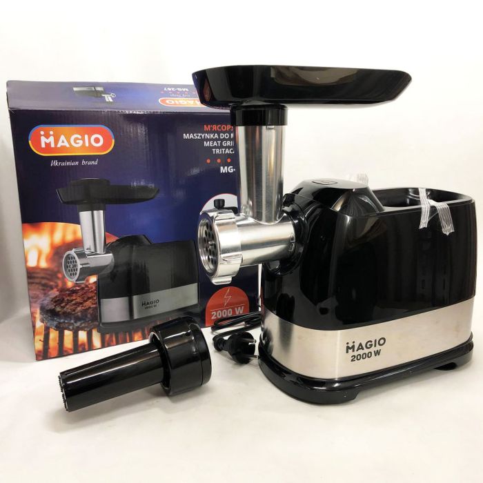 Мясорубка MAGIO MG-267 2000 Вт, мясорубка для дома, мясорубка для овощей, электромясорубка для дома