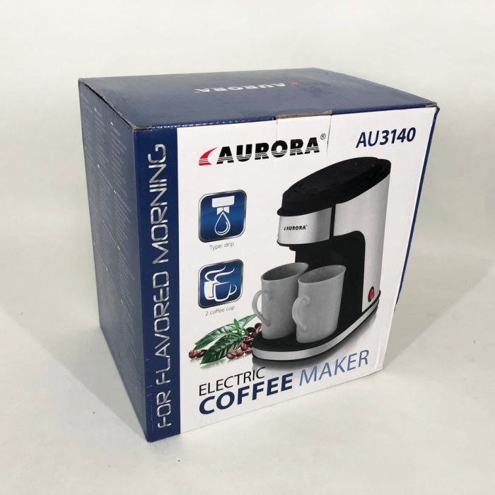 Кофеварка капельная AURORA AU-3140, домашняя кофеварка, маленькая кофемашина для дома