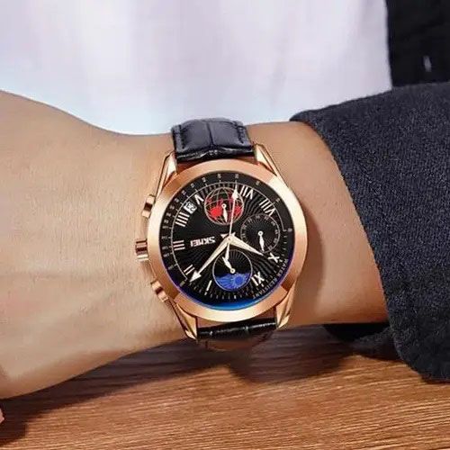 Часы наручные мужские SKMEI 9236RGBK, оригинальные мужские часы, модные мужские часы круглые