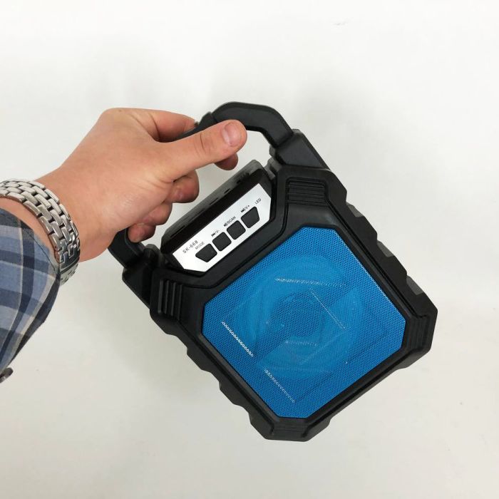 Беспроводная портативная Bluetooth колонка YF-668BT. Цвет: синий