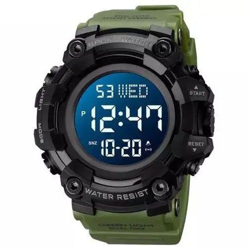 Часы наручные мужские SKMEI 1968AG ARMY GREEN, брендовые мужские часы, часы для мужчины. Цвет: зеленый