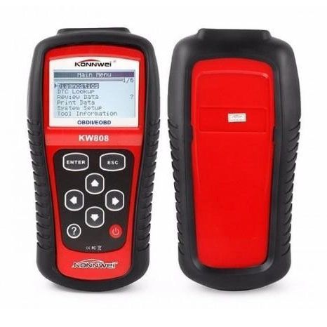 Тестер для диагностики автомобилей Konnwei KW808 OBD II/EOBD Мультимарочный диагностический сканер
