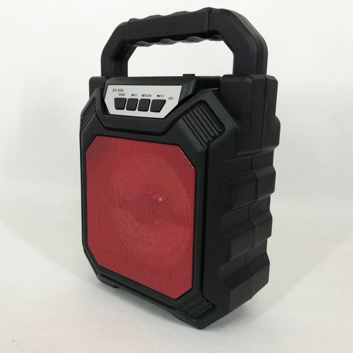 Беспроводная портативная Bluetooth колонка YF-668BT. Цвет: красный