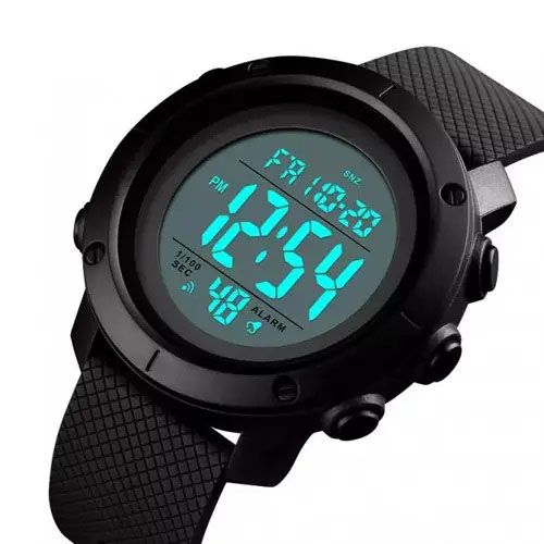 Часы наручные мужские SKMEI 1434BKWT BLACK-WHITE, оригинальные мужские часы. Цвет: черный