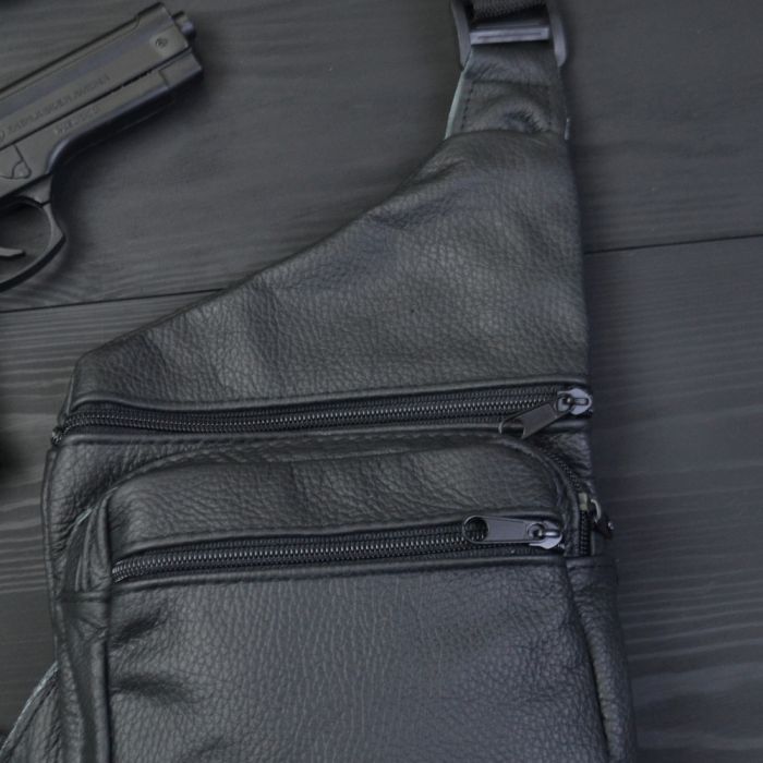 Подарочный набор 2В1! Сумка кожаная + профессиональный фонарь: POLICE BL-X71-P50