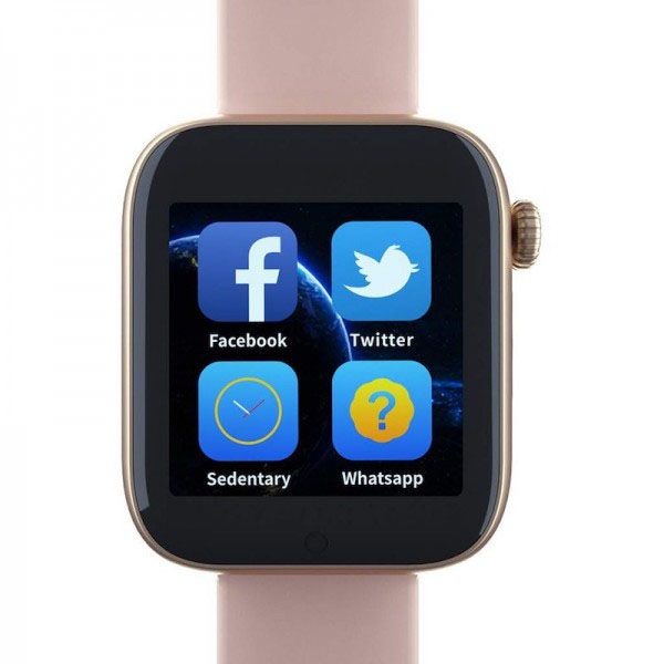 Умные смарт часы Smart Watch Z6 c SIM с камерой. Цвет: розовый