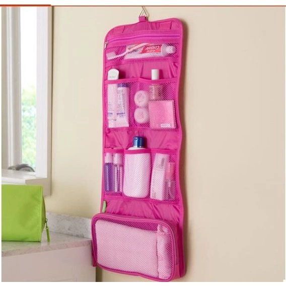 Органайзер дорожный сумочка косметичка Travel Storage Bag. Цвет: розовый