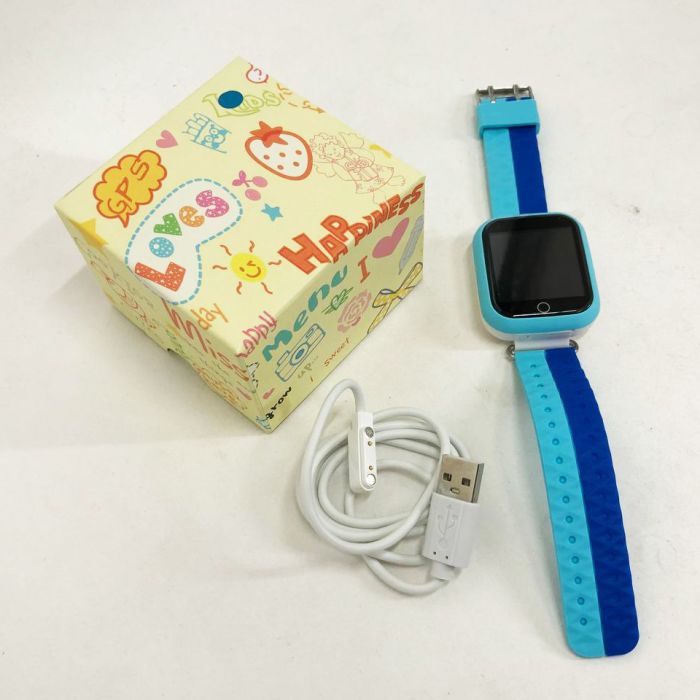 Детские умные часы с GPS Smart baby watch Q750 Blue, смарт часы-телефон c сенсорным экраном и играми