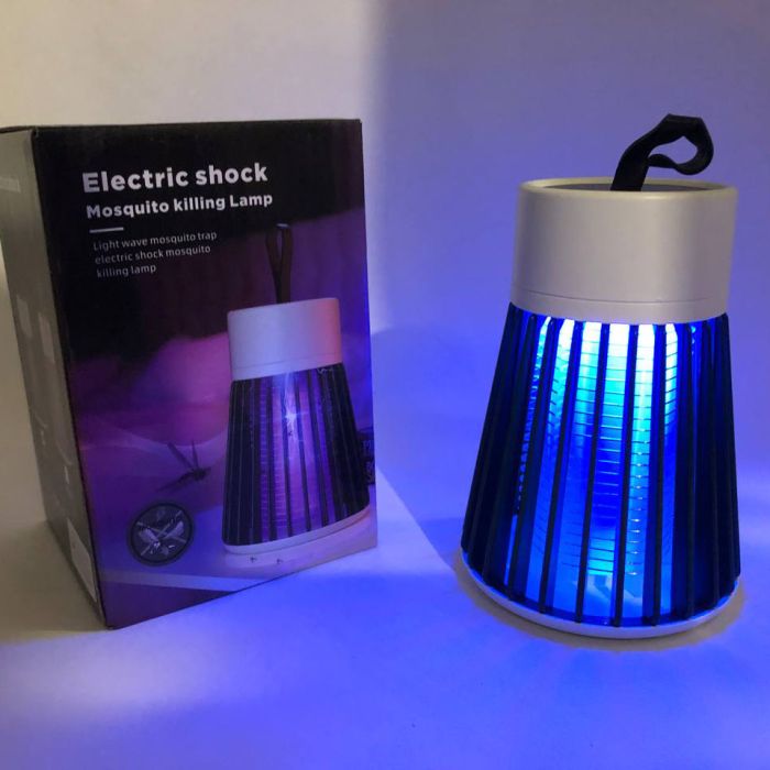 Уничтожитель насекомых для дома Electronic shock Mosquito killing lamp НА АККУМУЛЯТОРЕ для похода на природу