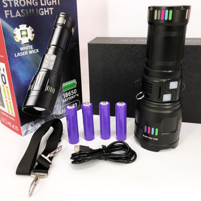 Фонарь NIGHT VISION FLUORESCENCE G01-PM50-TG, Мощный карманный фонарик, Сильный фонарик