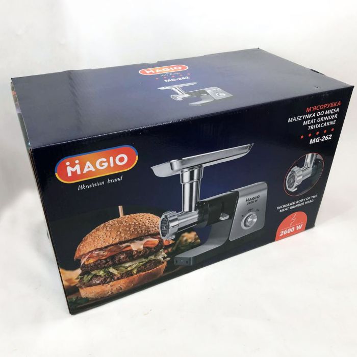 Мясорубка электрическая Magio MG-262, мясорубка для томатов, электромясорубка соковыжималка для томатов