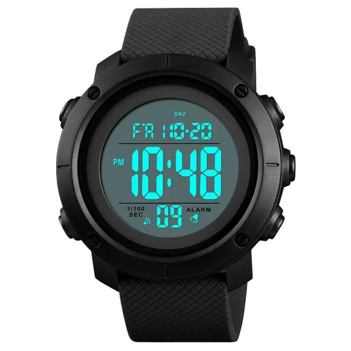 Часы наручные мужские SKMEI 1434BKWT BLACK-WHITE, оригинальные мужские часы. Цвет: черный