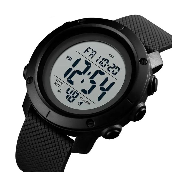 Часы наручные мужские SKMEI 1434BKWT BLACK-WHITE, оригинальные мужские часы. Цвет: черный