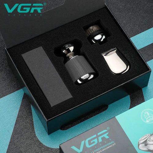 Электробритва VGR V-391, профессиональная электробритва, электробритва с насадками для бороды