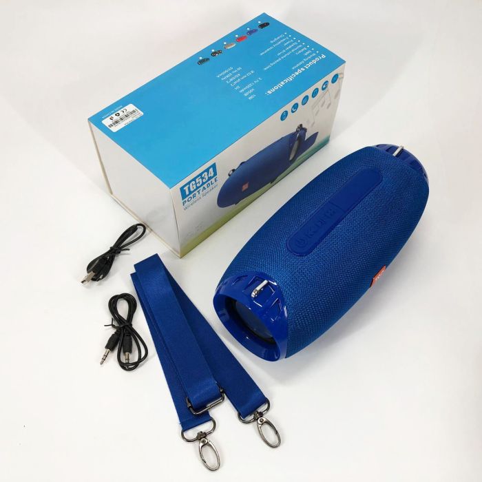 Портативная Bluetooth колонка TG534 SD IPX5 с ремешком, громкая блютуз колонка. Цвет: камуфляж