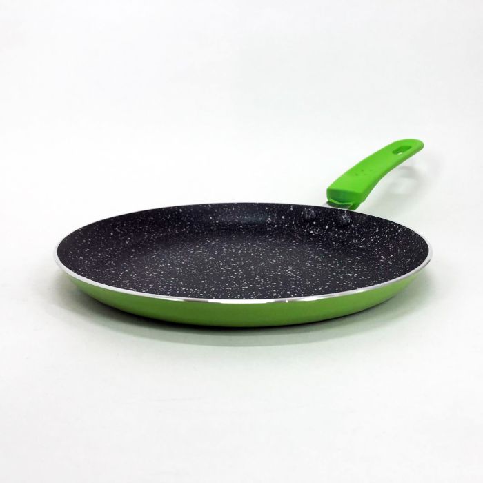 Сковородка для блинов 23 см Con Brio СВ-2324 Eco Granite, сковорода с индукционным дном. Цвет: зеленый