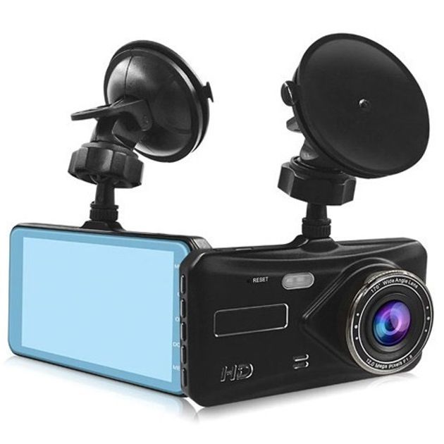 Автомобильный видеорегистратор с двумя камерами T672, LCD 4",1080P Full HD, с поддержкой ночного видения