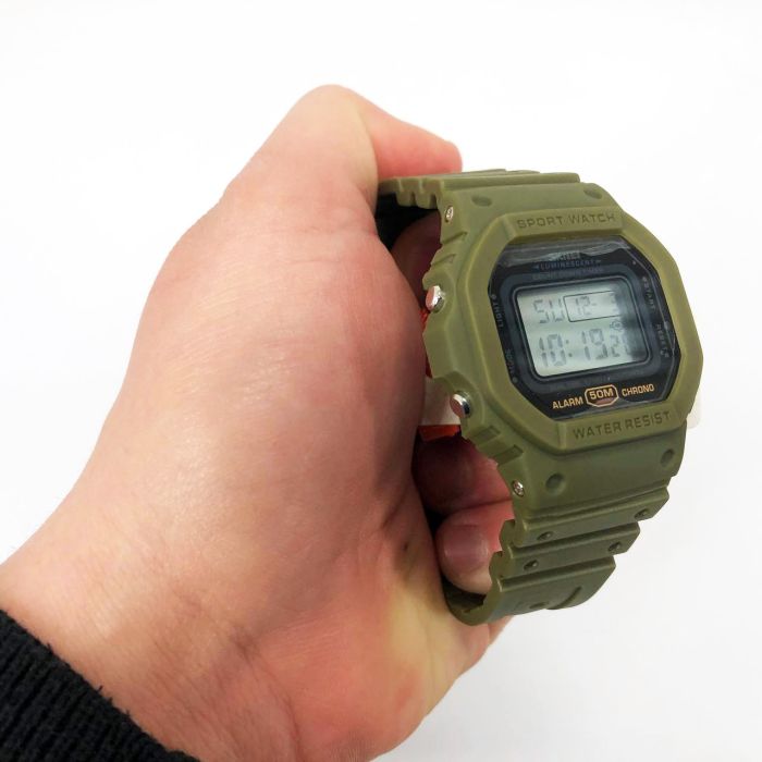 Часы наручные мужские SKMEI 1628AGWT, армейские часы противоударные, наручные часы для военных