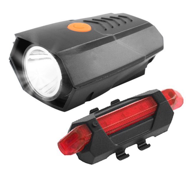 Велосипедный фонарь с габаритами BSK-178-1-XPG +STOP-5SMD, Велосипедный фонарь с фиксацией на руль