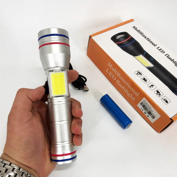 Фонарь PLD-231 WHITE LASER LED PM10-TG+COB(white+red), 1х26650, Фонарик police оригинал, Фонарик полис