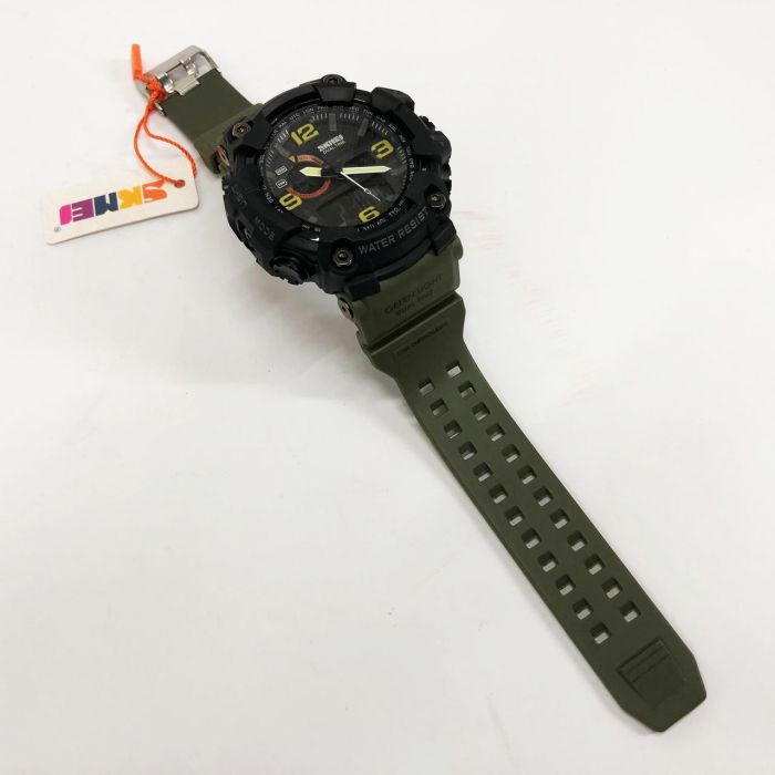 Часы наручные мужские SKMEI 1520AG ARMY GREEN, военные мужские наручные часы зеленые. Цвет: зеленый