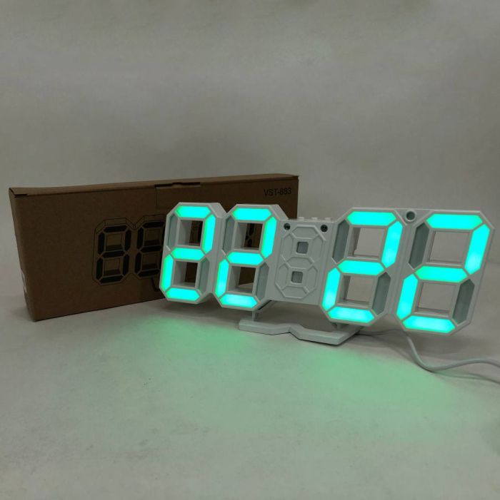 Часы настольные электронные VST-883 LED с будильником и термометром, умные настольные часы