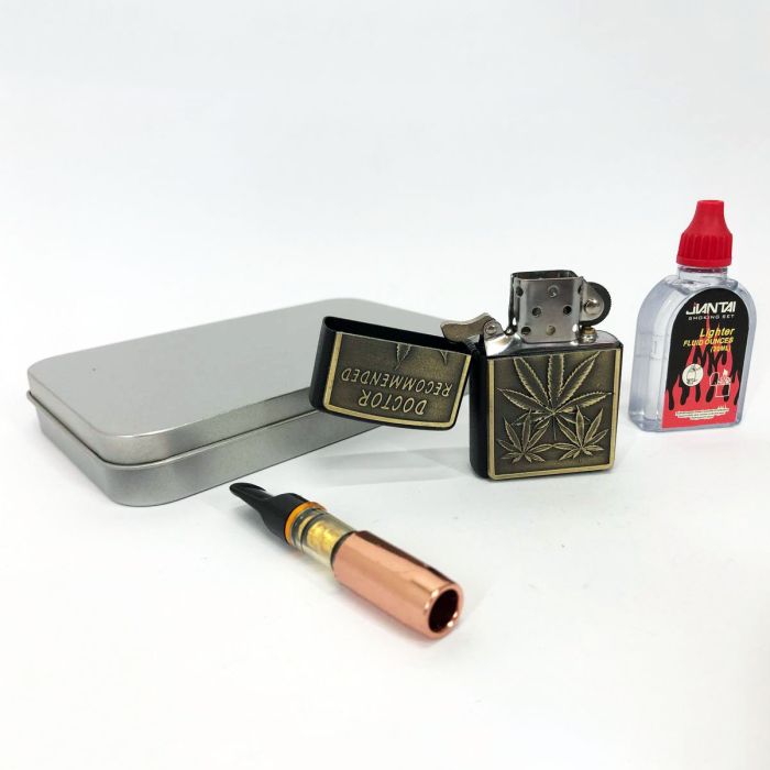 Зажигалка бензиновая в подарочной коробке N10, Зажигалки бензиновые, Подарочные зажигалки для курения