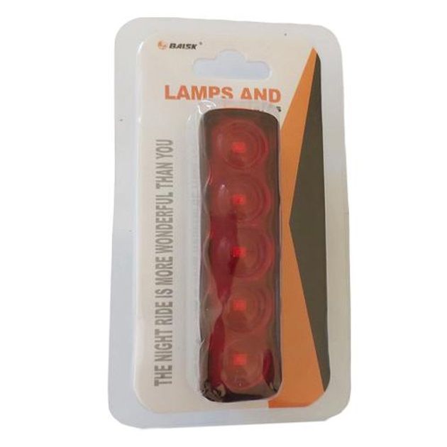 Велофонарь XFL-101-5LED, Велосипедный фонарь с функцией мигалки, Световые сигналы для велосипеда
