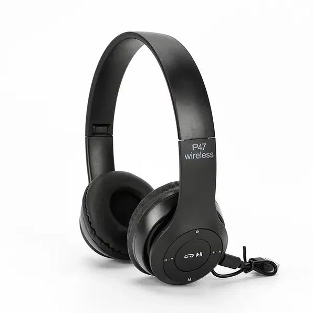 Беспроводные наушники Bluetooth Wireless Headset P47 Black Гарнитура для ПК, телефона с микрофоном