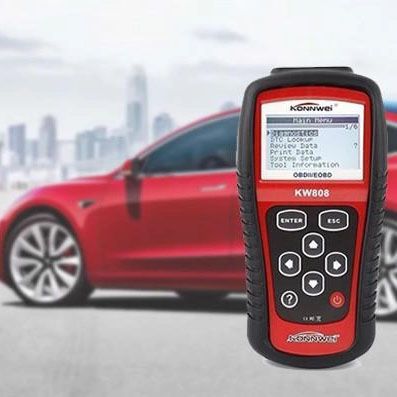 Тестер для диагностики автомобилей Konnwei KW808 OBD II/EOBD Мультимарочный диагностический сканер