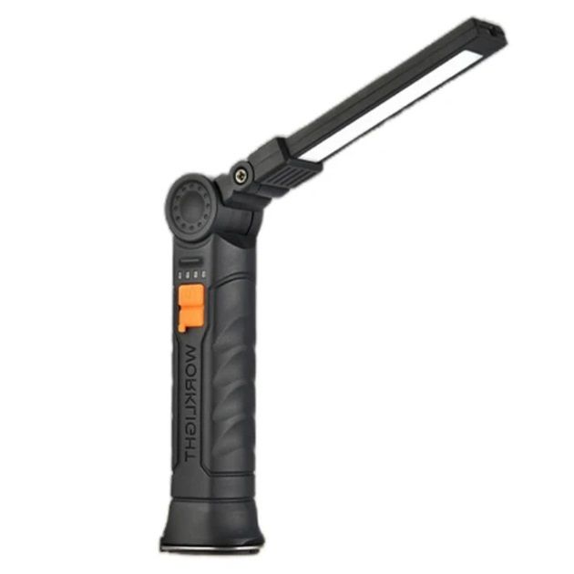 Фонарь поворотный Worklight G51-LED-COB с магнитом и крюком, Кемпинговый складной фонарь
