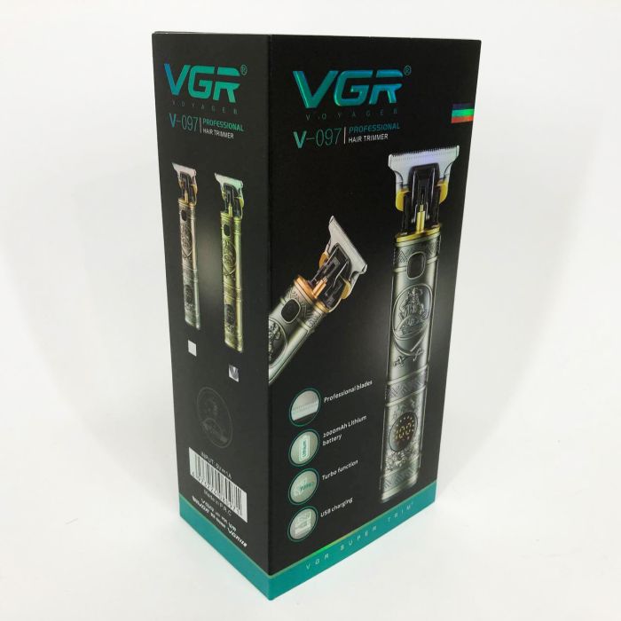 Машинка для стрижки волос и бороды VGR V-097, Подстригательная Окантовочная машинка. Цвет: золотой
