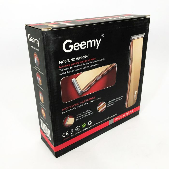 Машинка для стрижки GEMEI GM-6048, Машинка для стрижки домашняя, электробритва для головы. Цвет: золотой