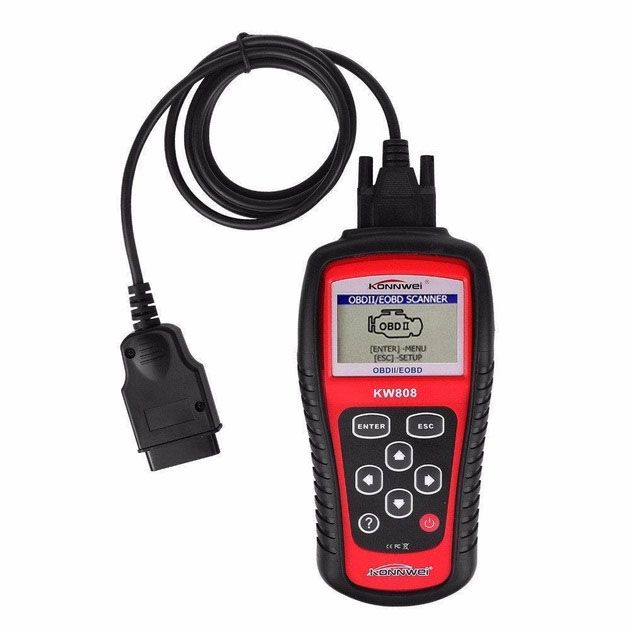 Тестер для диагностики автомобилей Konnwei KW808 OBD II/EOBD Мультимарочный диагностический сканер