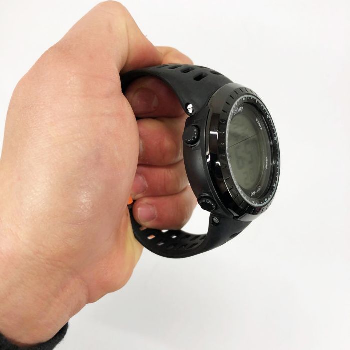 Часы наручные мужские SKMEI 1167BK BLACK, армейские часы противоударные. Цвет: черный