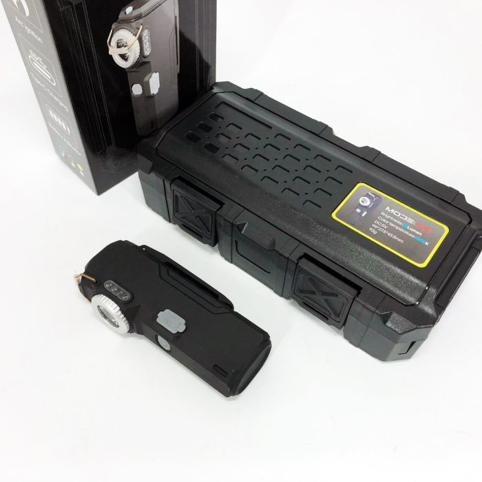 Фонарик-зажигалка армейская MULTIFUNCTIONAL D51-COB, Зажигалки подарки для мужчин. Цвет: черный