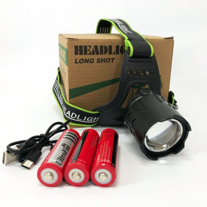 Фонарь налобный A25 WHITE LASER LED PM10-TG, Фонарь аккумуляторный для рыбалки, для туриста