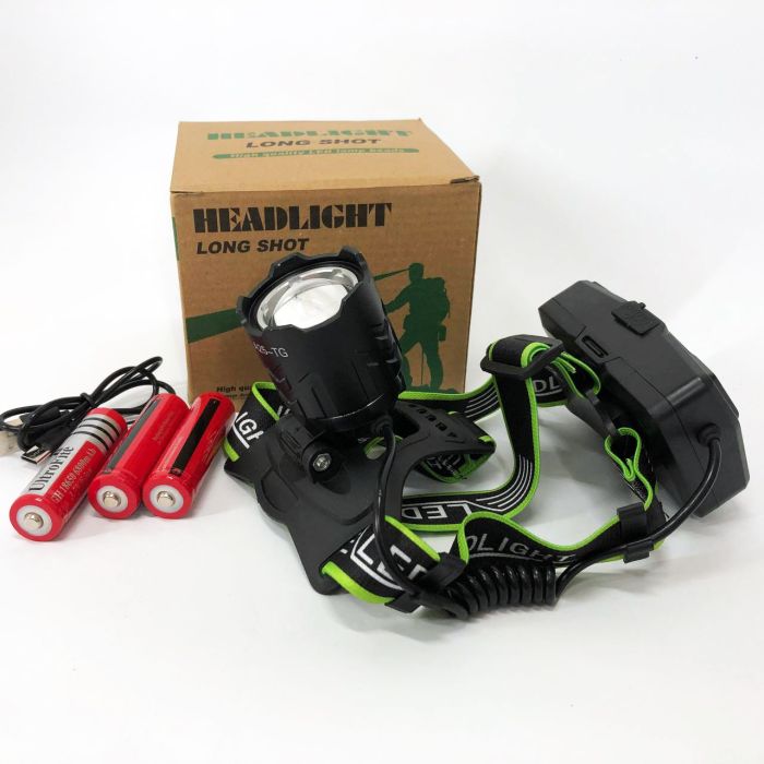 Фонарь налобный A25 WHITE LASER LED PM10-TG, Фонарь аккумуляторный для рыбалки, для туриста