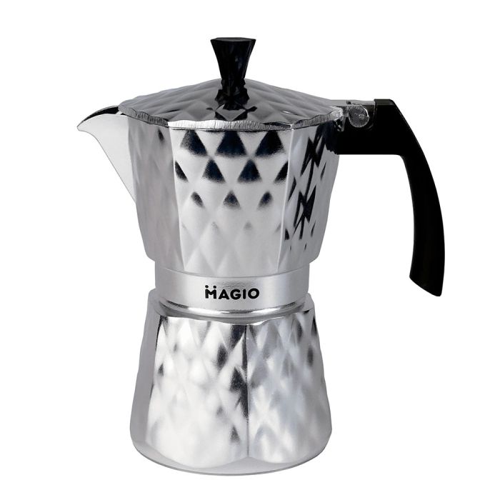 Гейзерная кофеварка Magio MG-1004 300 мл, гейзерная турка для кофе, гейзерная кофеварка из нержавейки