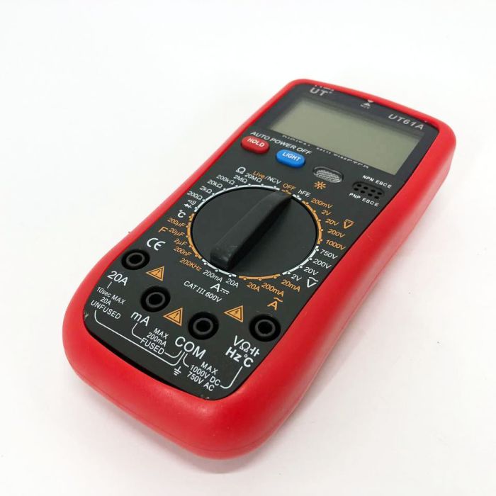 Мультиметр цифровой Digital UT61A профессиональный тестер вольтметр для дома, электронный мультиметр